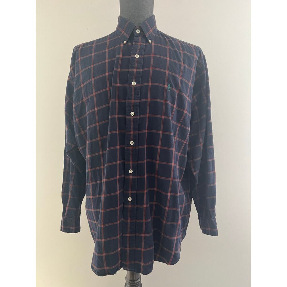Vintage Polo Ralph Lauren Blaire Cotton Shirt Button Down Long Sleeve Large SG